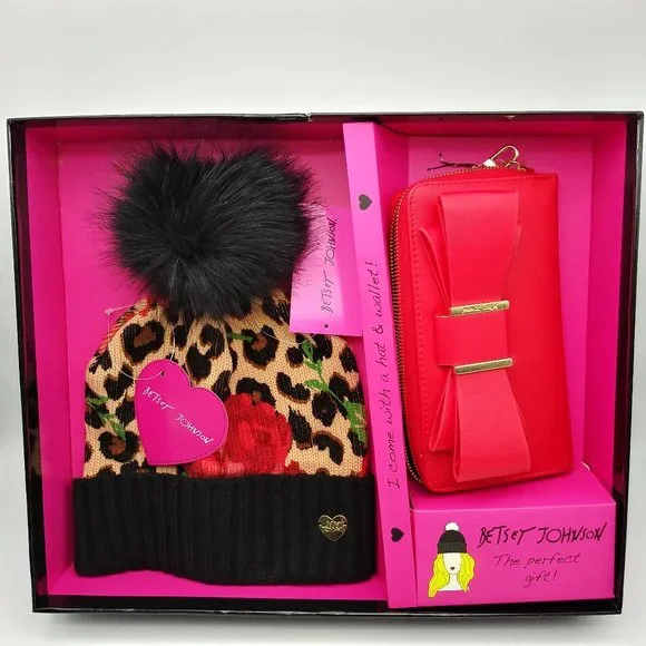 Betsey johnson set 2 pieces hat with wallet s-l400.jpg main image 3